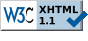 Valid XHTML 1.1